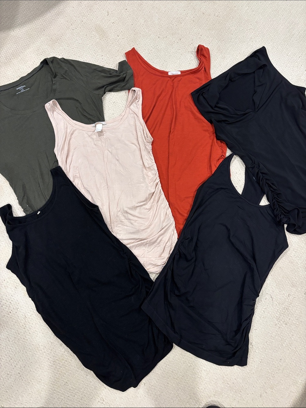 Maternity Top - Black, Rust, Olive, Blush